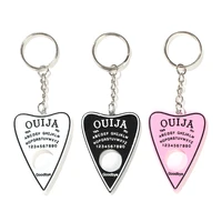1pc keychain ouija planchette charms glitter board pendants handbag keyrings for women