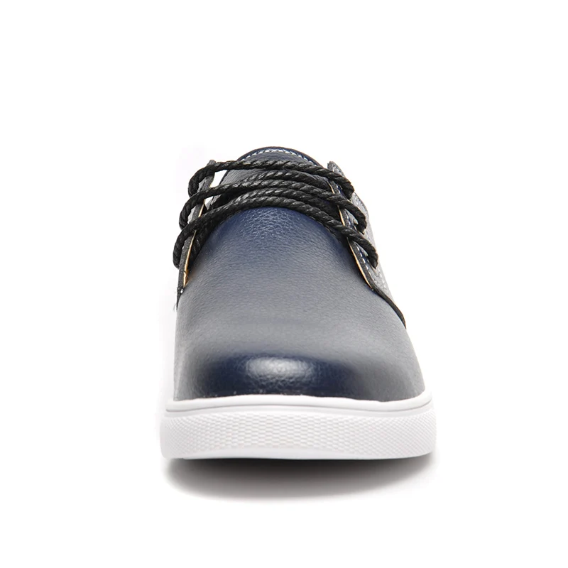 Fashion High Quality PU Leather Men Casual Shoes Lace-Up Oxfords Mens New Brand Flats Zapatos Classic Board shoes | Обувь