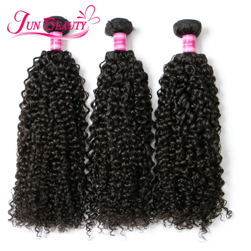 7A Brazilian Virgin Hair With Closure Human Kinky Curly 13x4 Lace Frontal Bundles |
