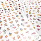 Ультратонкая 3D наклейка для ногтей в виде милой собаки, стереоскопическая самоклеящаяся наклейка для ногтей, украшение, 1 шт.