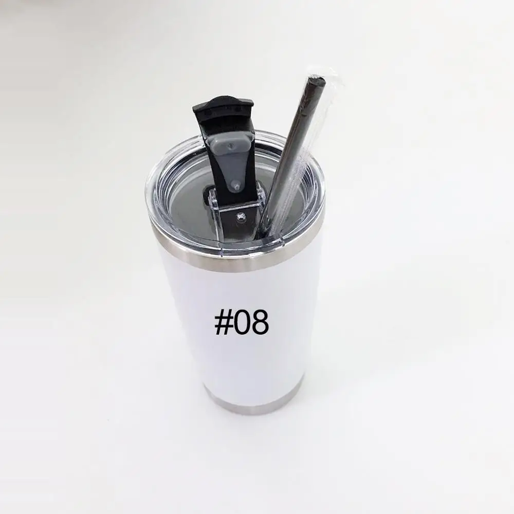 20oz Tumblers 08 Пустой 20 унций винный стакан с соломинкой из нержавеющей стали с двойными стенками с вакуумной изоляцией кружка персонализированный Тощий стакан Прямая поставка - Цвет: 20oz Tumblers 08