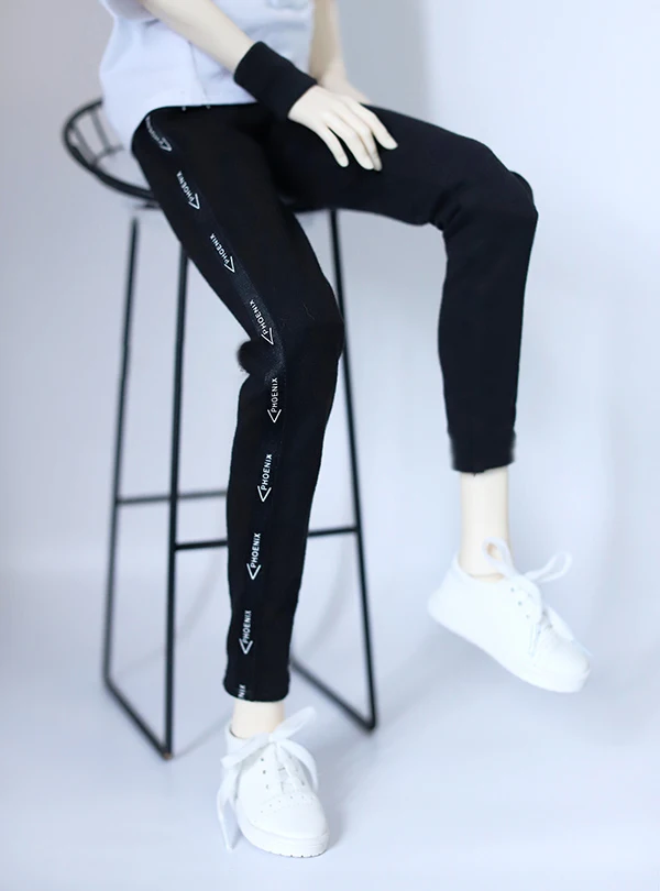 Брюки для куклы BJD с черными буквами и лентой Повседневные Для 1/3 1/4 SD DD MSD SD17