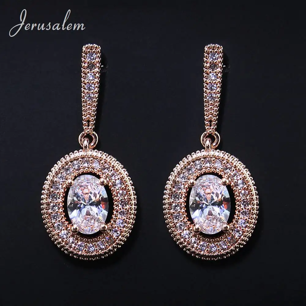 Женские серьги гвоздики из розового золота с фианитом|stud earrings|stone earringsearrings for |