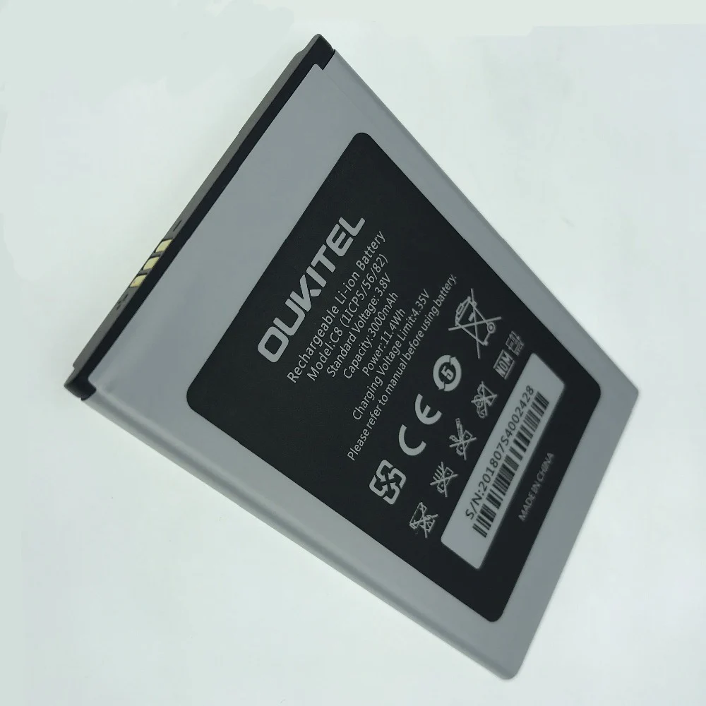 В наличии Новая высококачественная батарея для Oukitel C8 Мобильный телефон Замена +