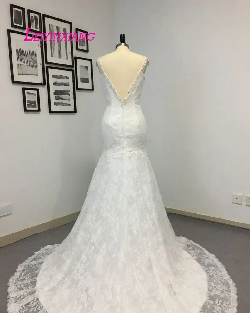 LEIYINXIANG 2019 свадебное платье Vestido De Noiva Sereia халат Сексуальная Русалка Кружева без