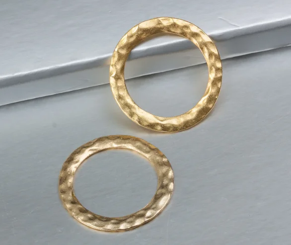 

20pcs charm Circular circle pendant gold 32x1mmmm 3.3g Accessories Handmade earrings bracelet necklace Jewelry Making DIY