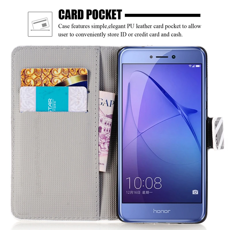 Чехол из искусственной кожи для телефона Huawei P8 P9 Lite P10 Y6 Y5 Y3 2017 Y3II Y5II II 2 Compact GR5 GR3 Honor