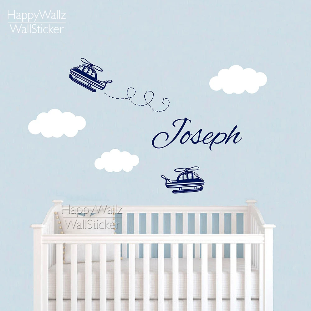 Детская Наклейка на стену с именем заказ 525C|airplane wall stickers|name stickerswall sticker |