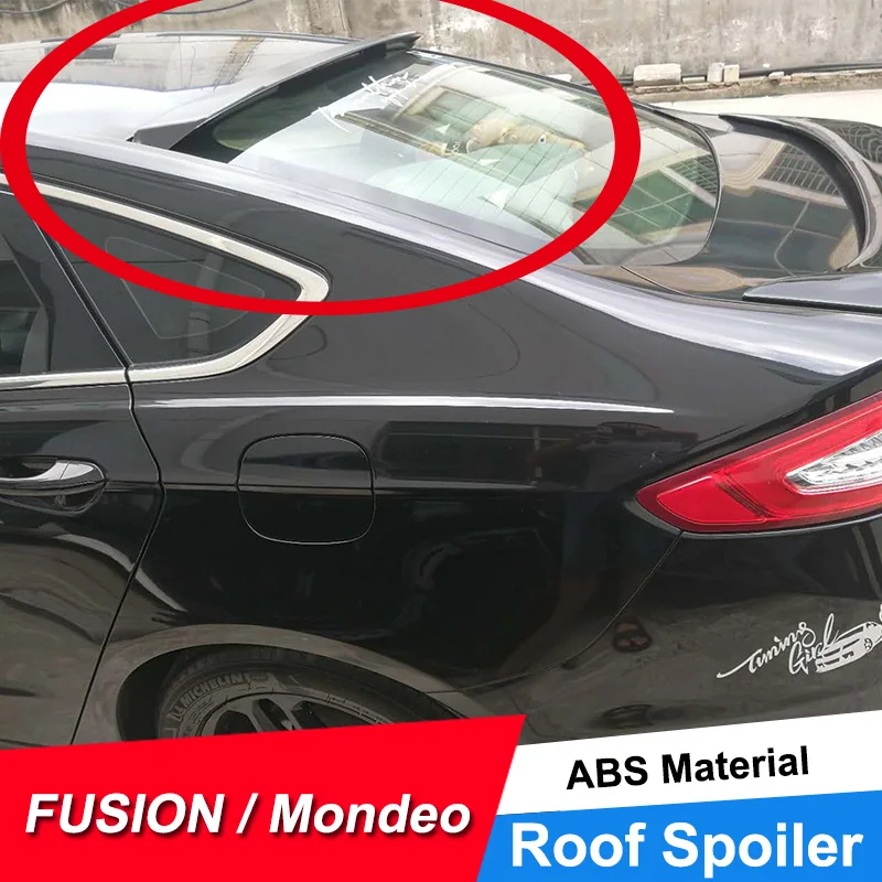 JNCFORURC задний оконный спойлер на крышу для Ford Mondeo Fusion 2013 14 15 16 17 абс пластиковый материал задний спойлер на крышу черный белый