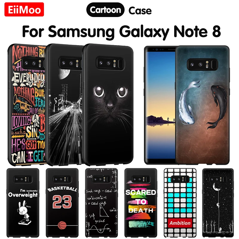 Чехол EiiMoo для телефона Samsung Galaxy Note 8 чехол мягкий силиконовый с милым принтом ТПУ