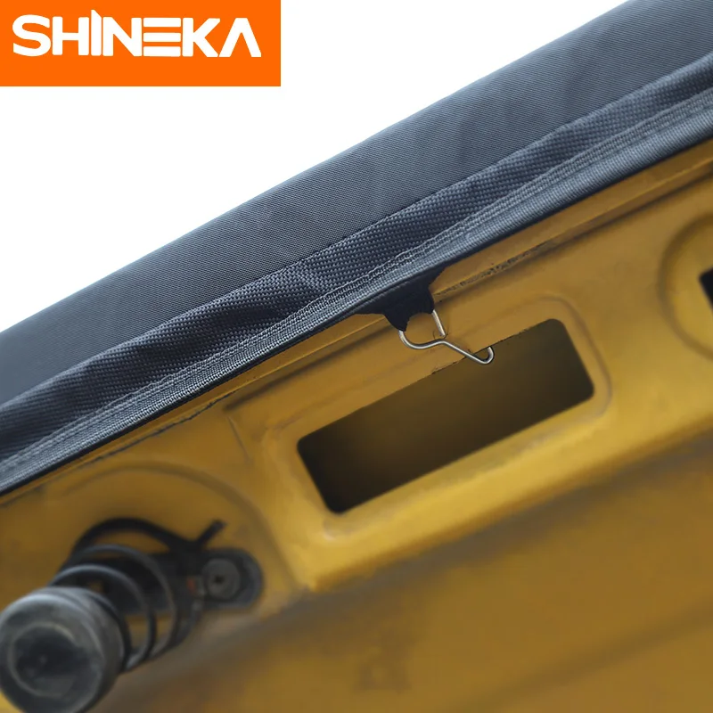 SHINEKA капоты двигателя внешняя крышка двигателя Холст Автомобиля Передняя крышка капота протектор Аксессуары для Jeep Wrangler TJ 1997-2006