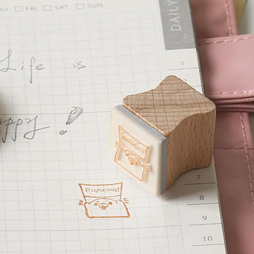 4 шт./компл. Винтаж Животные Serise декоративная печать деревянные и резиновые