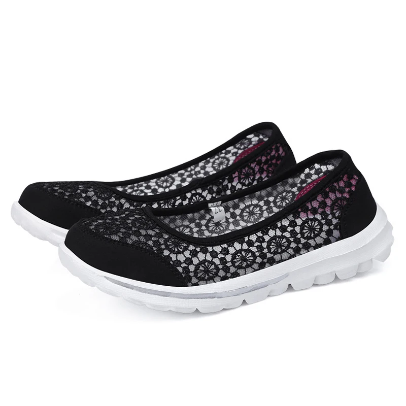 Женские летние лоферы повседневная обувь женские ультралегкие дышащие слипоны с