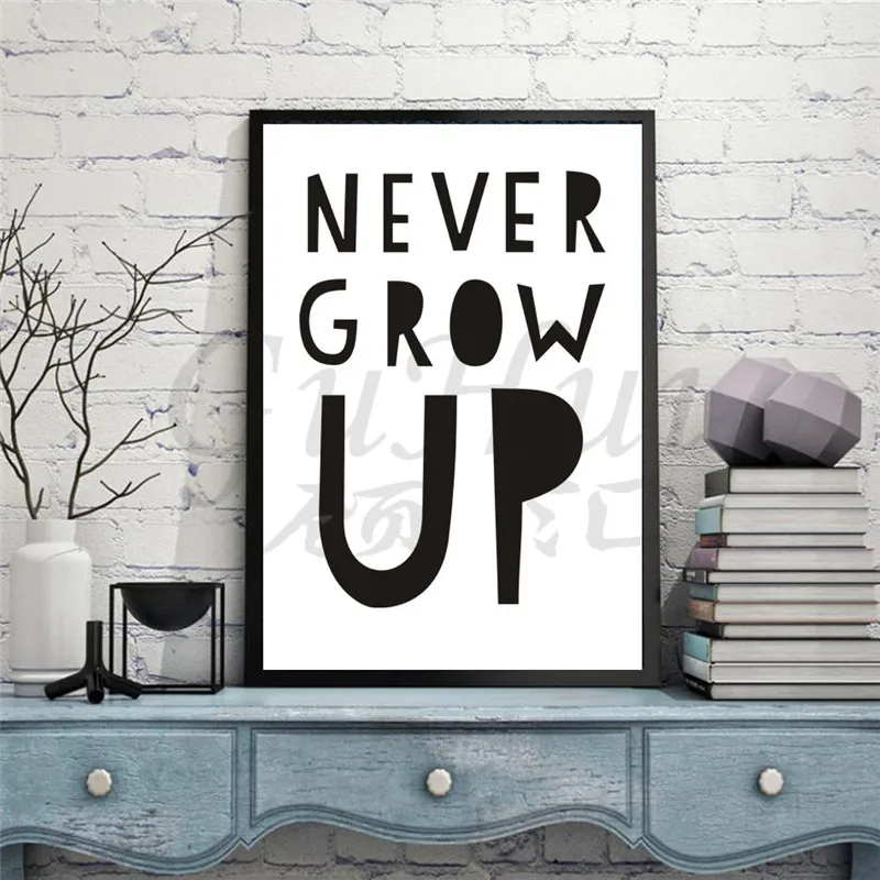 Английские пословицы черно-белые буквы креативные современные декоративные