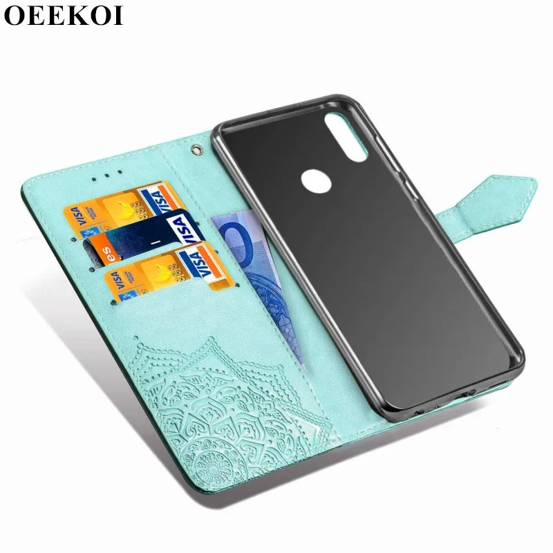 Кожаный чехол книжка с изображением цветка OEEKOL Datura для UMIDIGI S3 Pro|Чехлы-портмоне| |