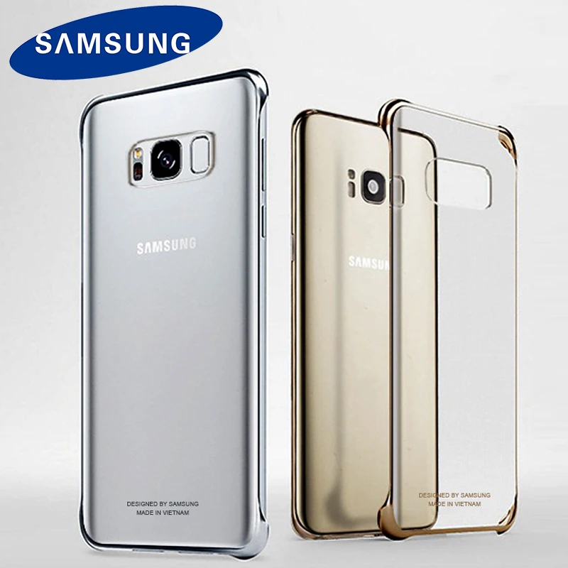 Оригинальный samsung S8 чехол для Galaxy G950 Plus G955 противоударный прозрачный