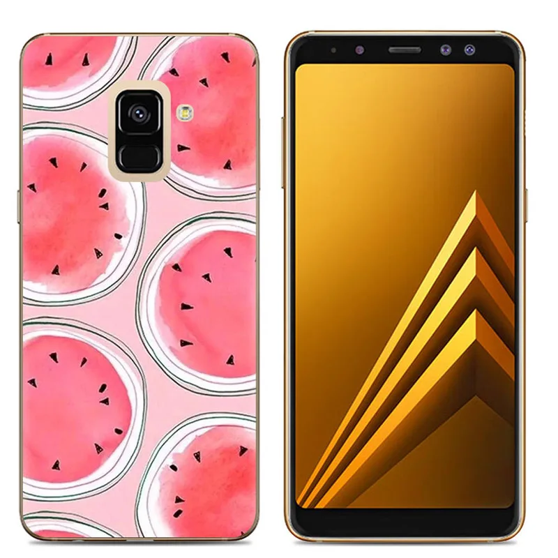 Color Printed Case for Samsung Galaxy A6 2018 Plus Soft Silicon Phone Cover Capa |