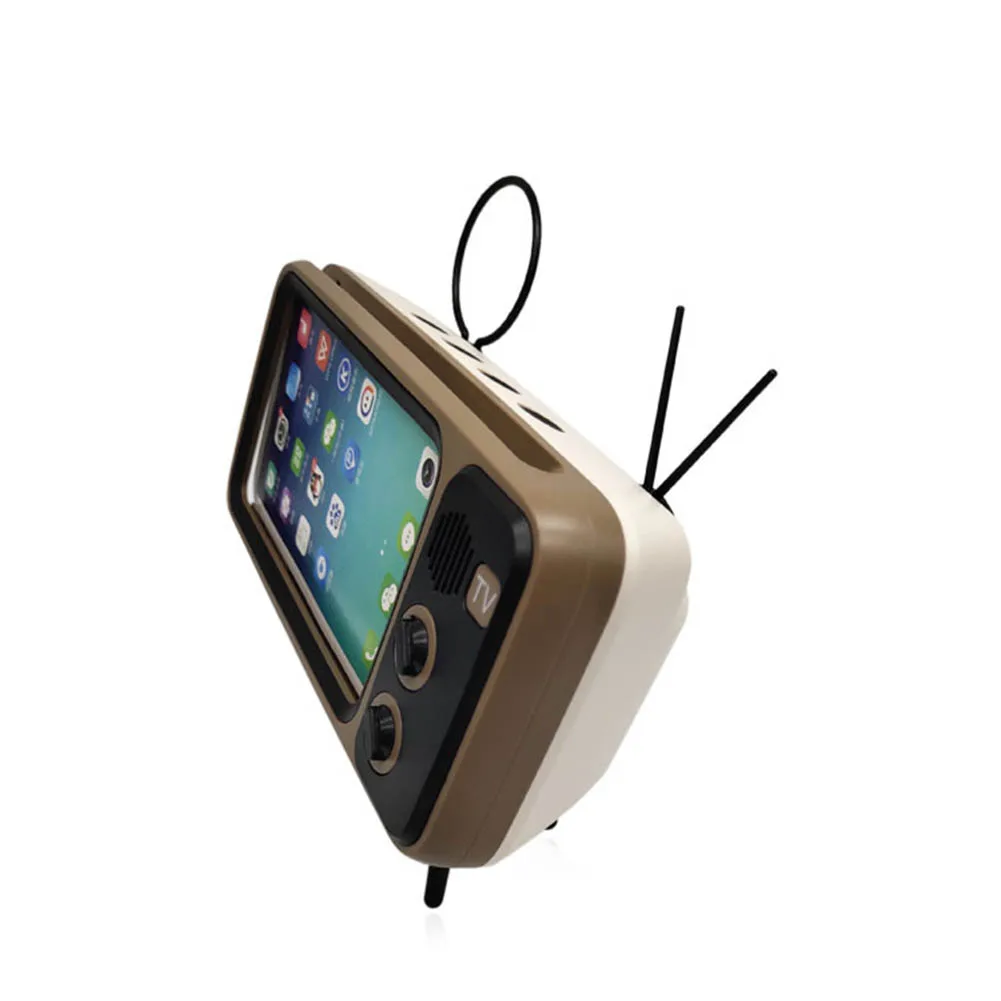 

Cute Mini HIFI Bluetooth Stereo Speaker Wireless Super Bass Speakers USB Charge Phone Holder New Arrival