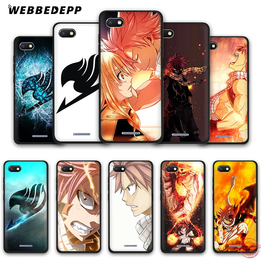 WEBBEDEPP Anime Manga Fairy Tail logo Soft Phone Case for Redmi Note 8 7 6 5 Pro 4A 5A 6A 4X Plus S2 Go Cases | Мобильные телефоны