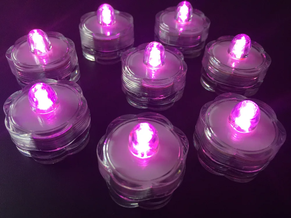 500 шт. светодиодная подсветка погружная Водонепроницаемая Цветочная свеча лампа