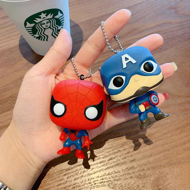 Модные креативные брелоки Marvel Мстители Капитан Америка Железный человек Человек