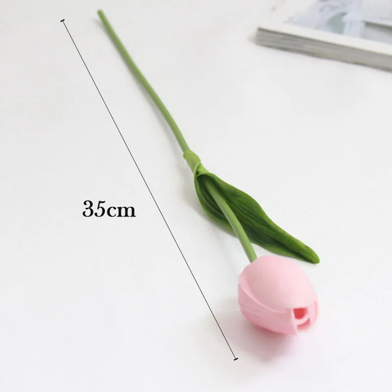 HMEOT Высокое качество pu мини тюльпан цветок Настоящее прикосновение свадебный