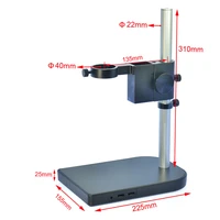 hayear microscope arm bracket 40mm large adjustable stereo digital microscope lens table stand dual ring holder for industry lab