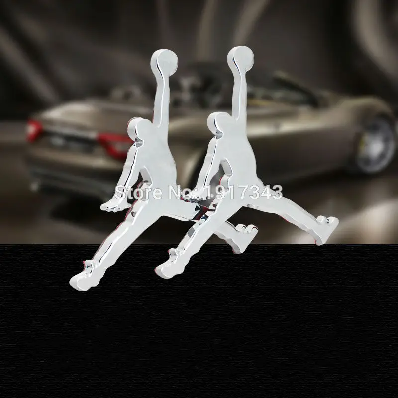 8 см х Металл 3D Иордания Jumpman Автомобиль Стикер Декор эмблема Логотип значка