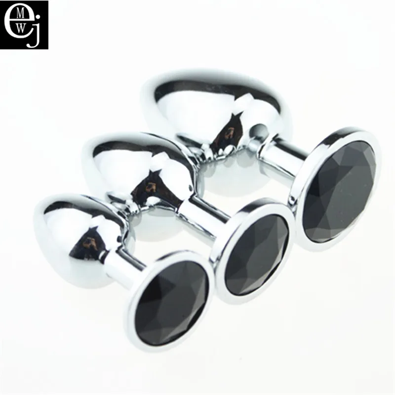 EJMW анальные секс игрушки 3 шт./компл. из нержавеющей стали большая Анальная пробка