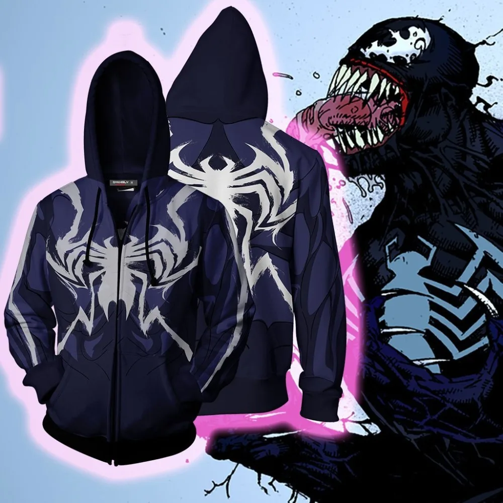 Far from Home Spider-man Cosplay Hoodies PS4 Pro Spiderman 3D Printed Hooded Casual Men Women Venom Costume Tops Sweatshirts
