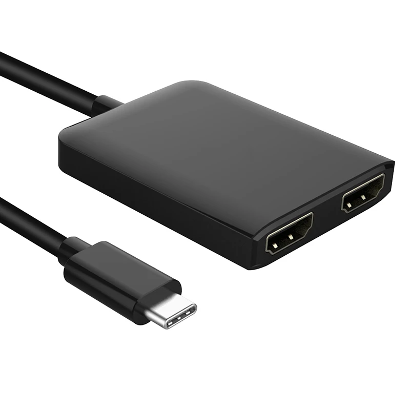 Amkle USB C концентратор адаптер 3 1 к HDMI Type папа двойной Женский 4K 30Hz UHD видео конвертер