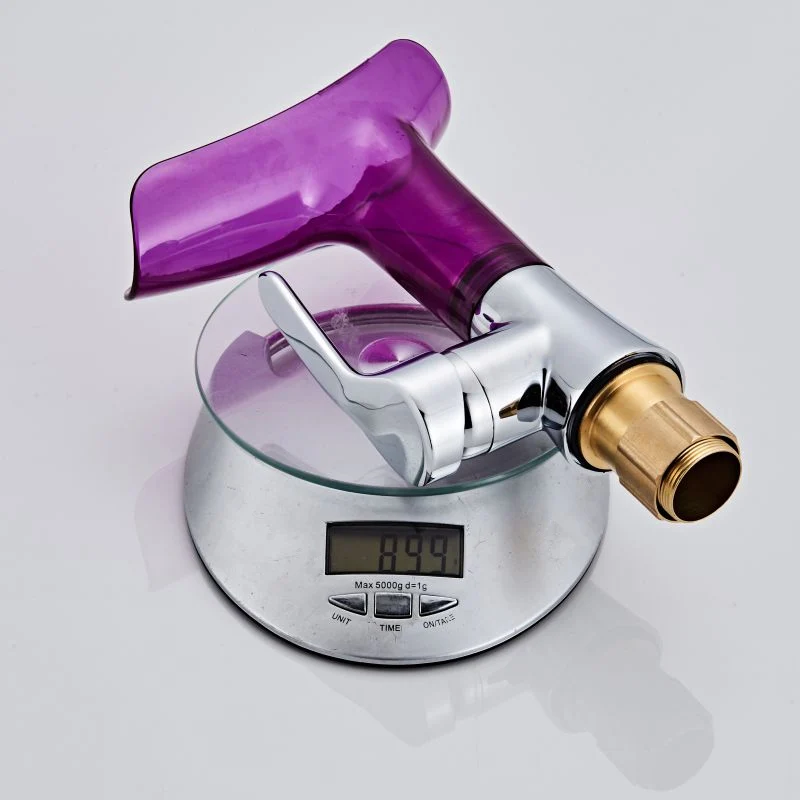 Новинка смеситель для ванной комнаты Водопад латунный хромированный пурпурная