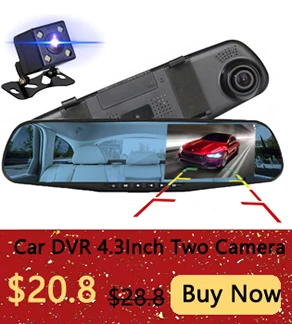 Автомобильное зеркало заднего вида Dvr Автомобильный Full HD двойной объектив Автомобильная камера видео рекордер с заднего вида DVR видеорегистратор авто Регистратор