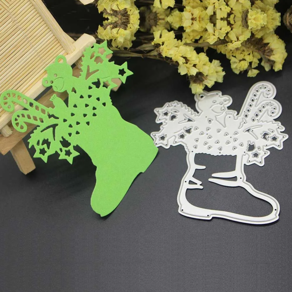 Носки в подарок металлический трафарет Скрапбукинг Тиснение умирает вырезать