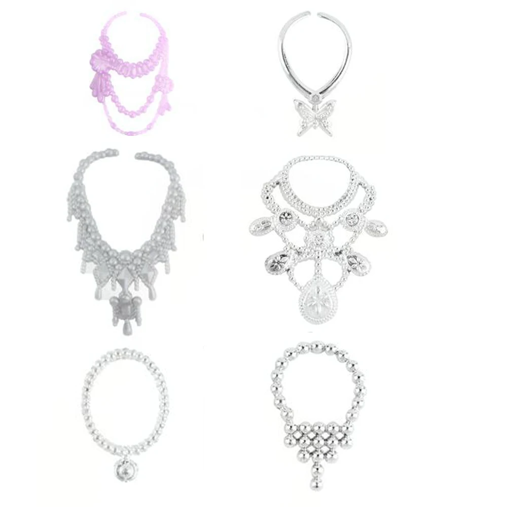 Нагорный Карабах 6 шт./компл. Мода ожерелье из пластиковой цепи для куклы Барби