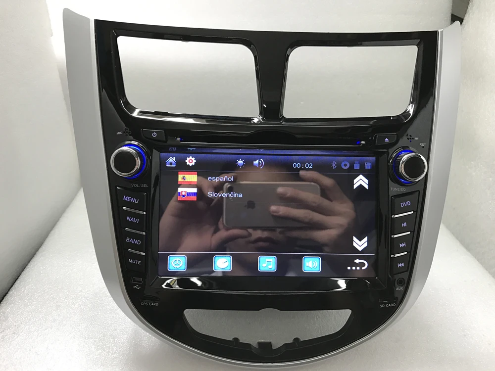 BYNCG 2 din dvd-плеер автомобиля для hyundai Solaris акцент Verna i25 с радио gps навигации Bluetooth USB карта камера