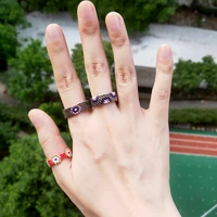 fairywoo miyuki beaded ring ethnic gothic delica jewelry turkey evil eye ring set women men fashion friendship handmade gifts