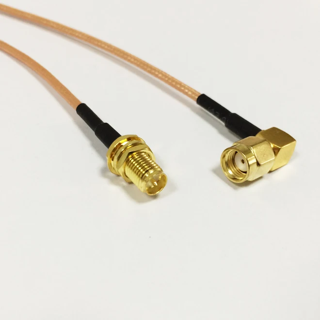 Wifi антенный кабель RP SMA Гнездовой переключатель обратный Мужской правый угол Pigtail