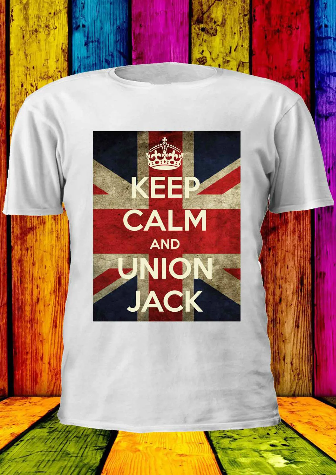 Женские футболки Keep Calm And Union Jack Tumblr Swag футболка топ женские подарки Прямая