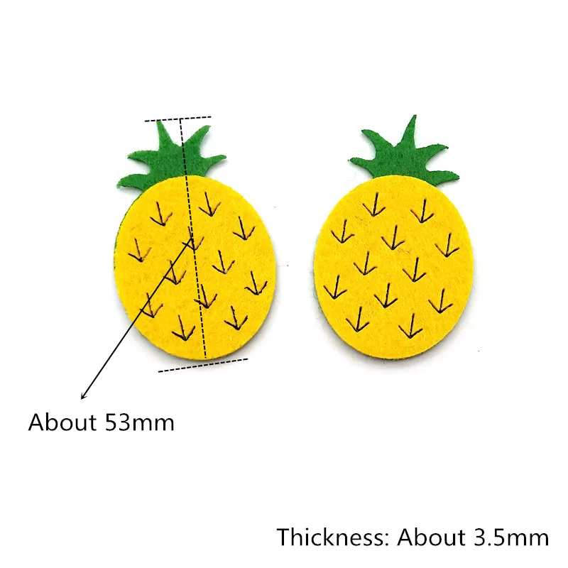 Pineapple as photo WISHMETYOU 10 шт. Фрукты резка толи для детей Diy дома комнаты ремесла ручной работы детей детский сад Декор наклейки милые толи - Цвет: Pineapple as photo