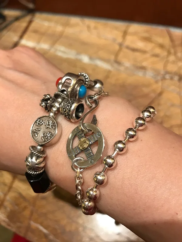 Браслет цепочка ручной работы из серебра 925 пробы с орлом мужской и женский