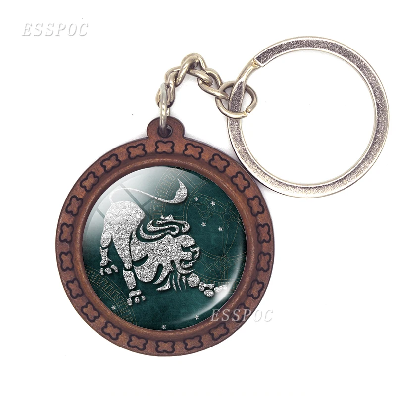 Новое поступление украшения в виде созвездий 12 знаков зодиака брелок из дерева