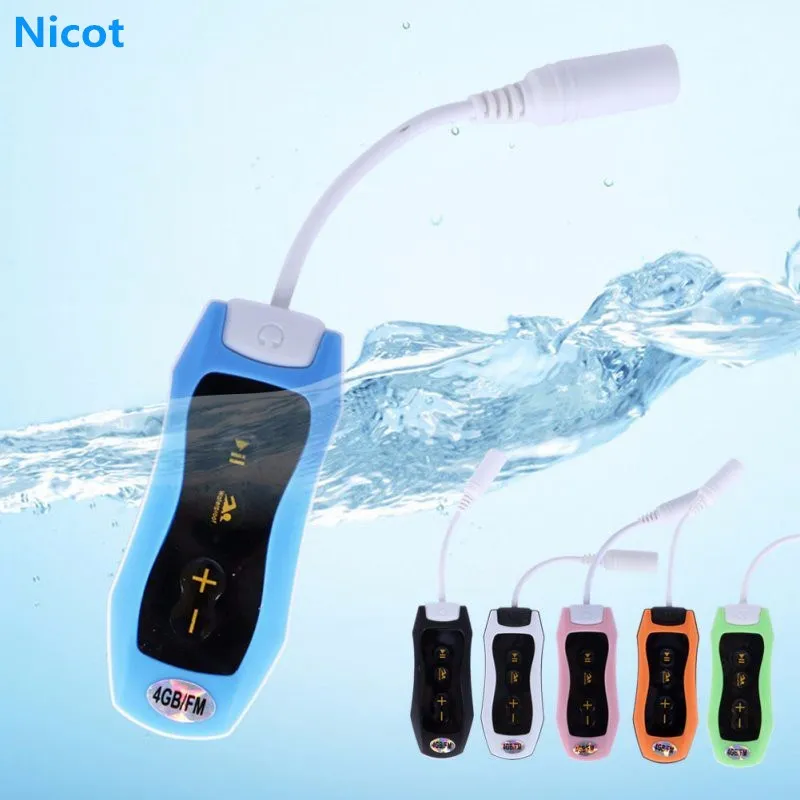 NICOT Water Resistant MP3 Music Player with IPX8 FM Radio for Swim Diving Sport Clip Players | Электроника