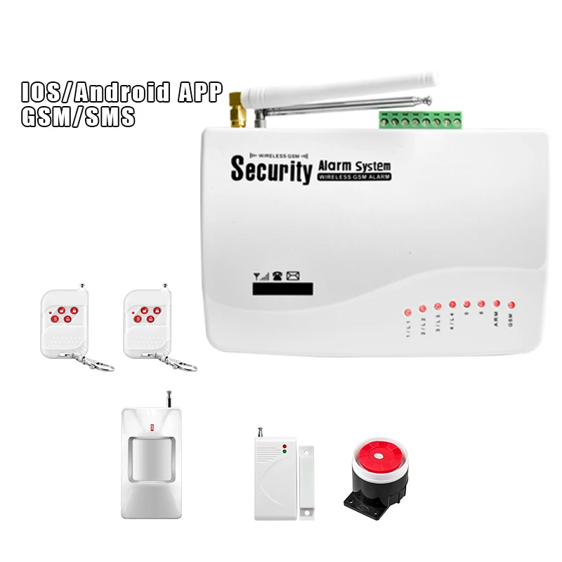 IOS Android приложение управление беспроводной домашней безопасности GSM сигнализация комплекты дистанционное управление Автонабор