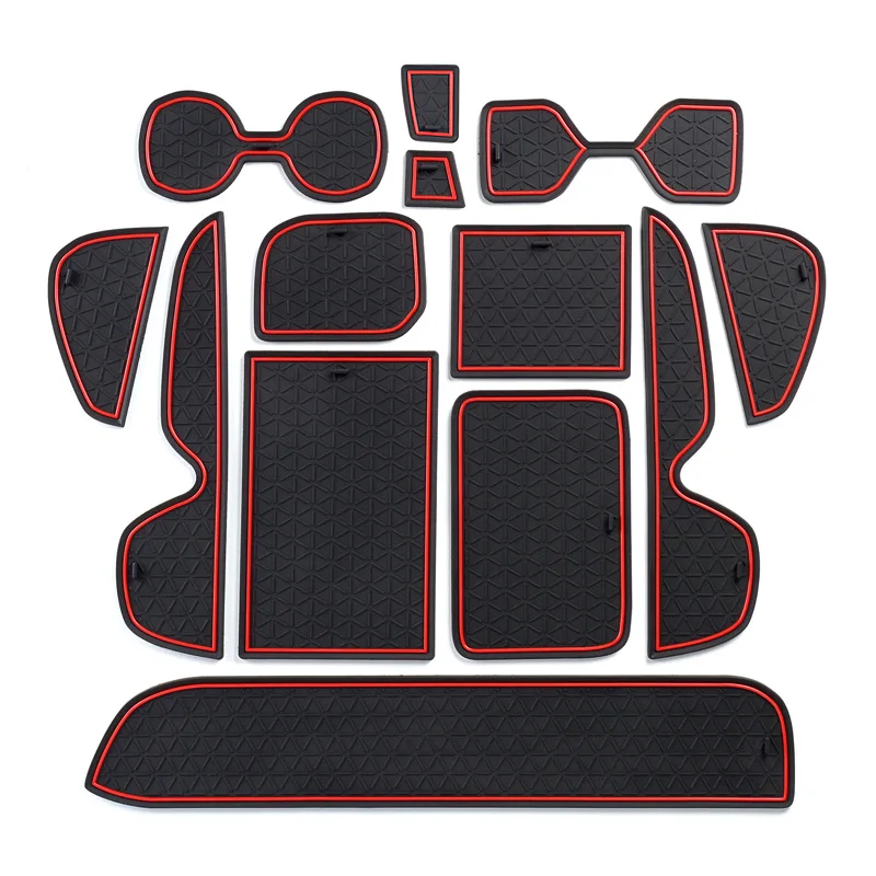 

Car Accessories Non-Slip Pads For Toyota RAV4 2019 2020 2021 Anti-Slip Mat Rubber Car Interior Organizer Door Slot Mat 12pcs