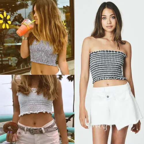 Лидер продаж пикантная Женская майка 2017 летний модный жилет укороченные майки