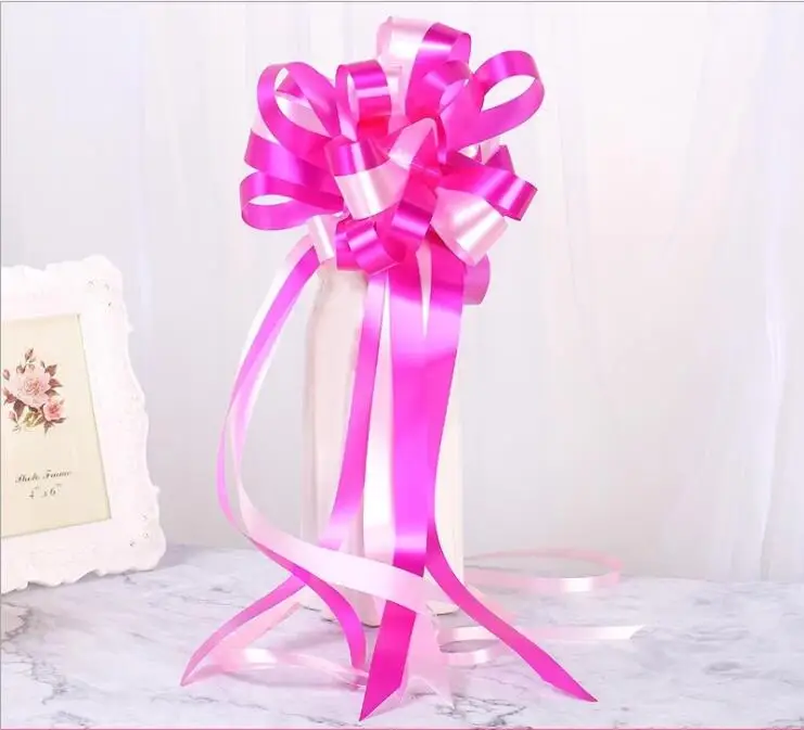 Лента с бантом свадебное украшение автомобиля цветочные дверные ручки зеркало