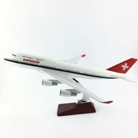 45 47cm b747 swissair livery 1150 metal alloy aircraft model collection model plane toys gifts free express emsdhldelivery