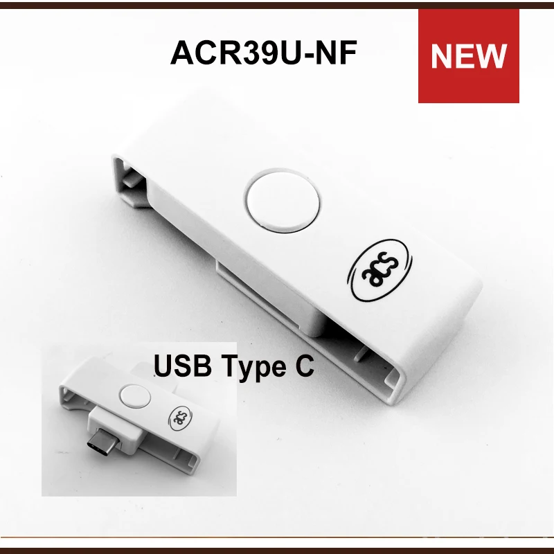 Карманный мат II смарт-контактный микросхема памяти usb type-C кард-ридер ACR39U-NF