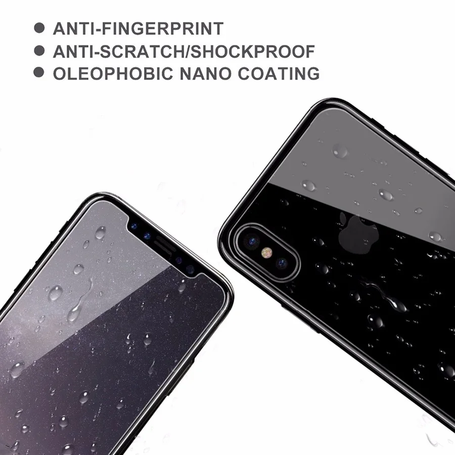 Arsmundi 2 шт./лот защита экрана закаленное стекло для IPhone X Передняя Задняя Премиум